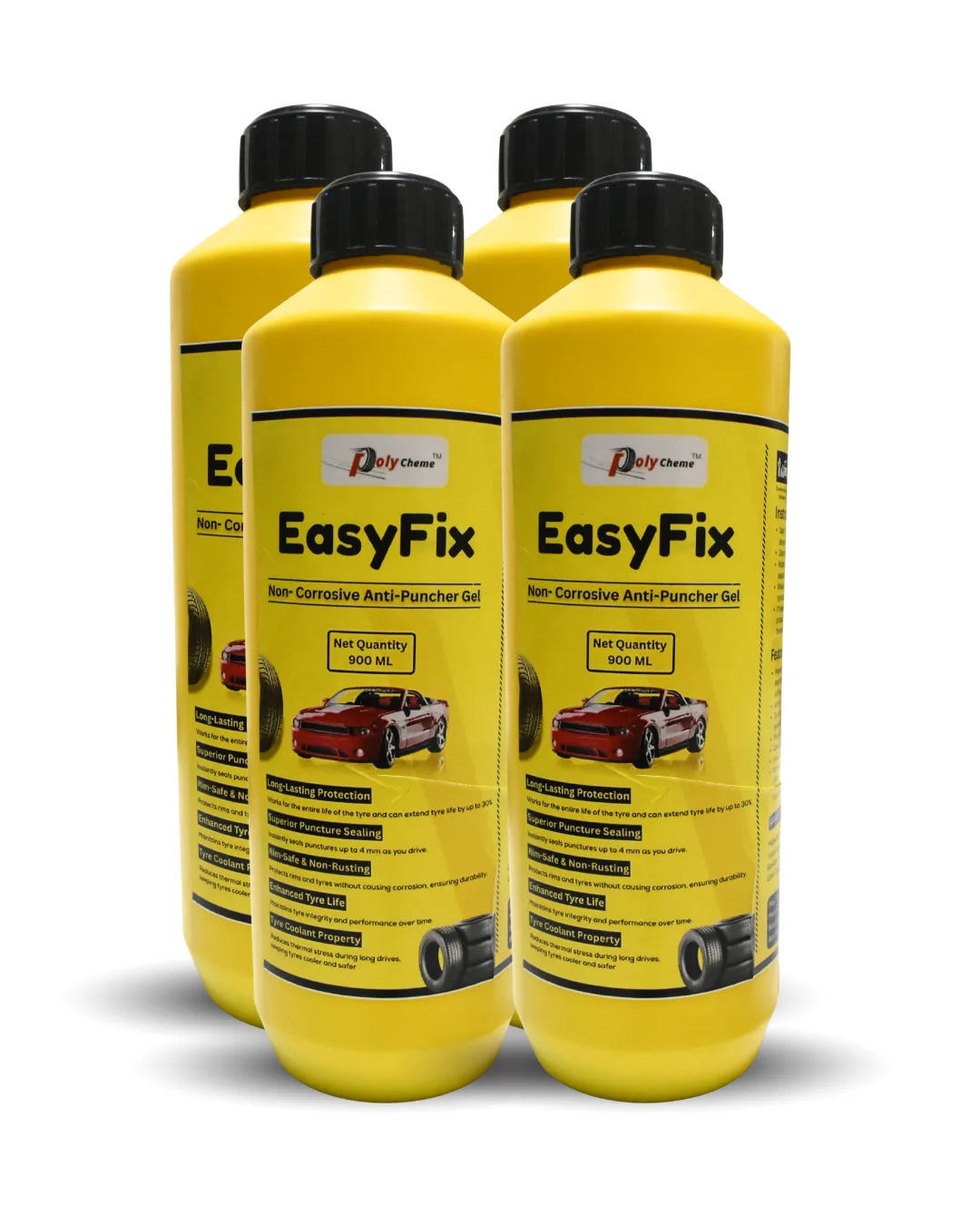 Polycheme Easy fix Tyre Sealant for Small Car | 900 ml - Image 2