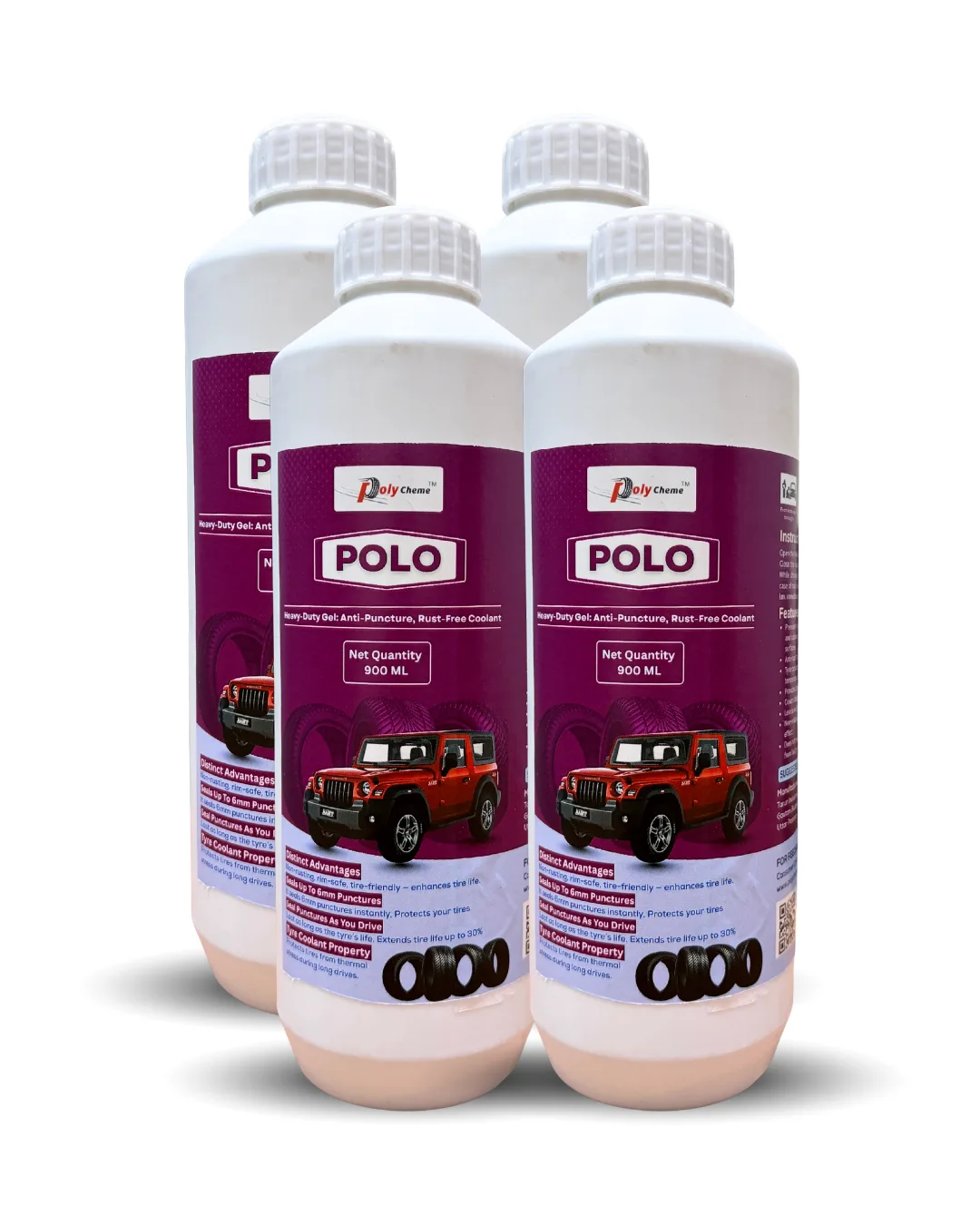 Polycheme POLO Tyre Sealant for SUVs Car | 900 ml - Image 3