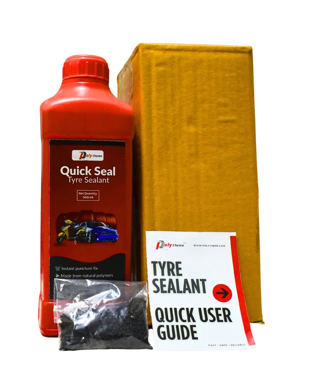 Polycheme QuickSeal Tyre Sealant for Small Car | 900 ml - Image 4