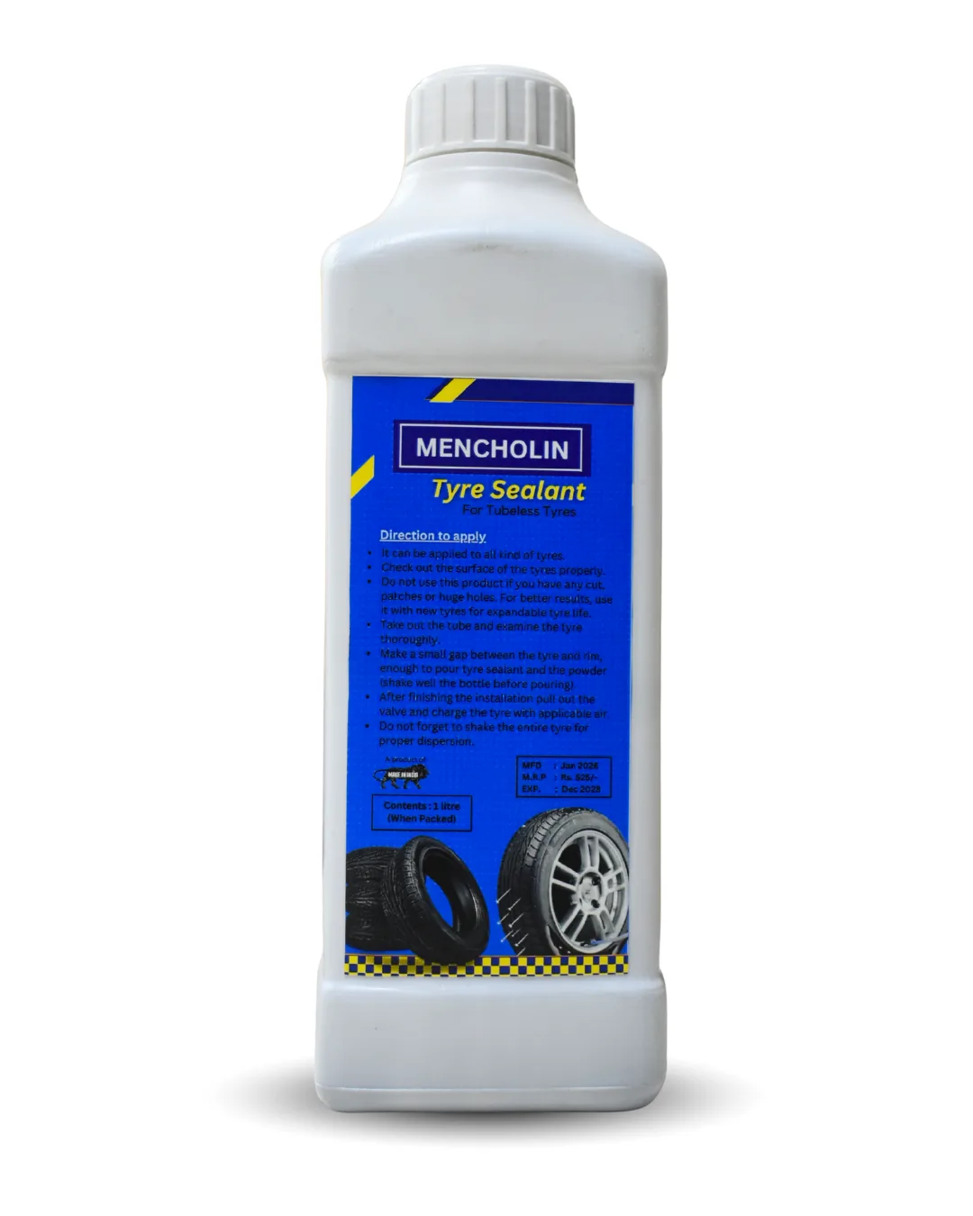 Polycheme Mencholin Tyre Sealant for All Wheelers | 900 ml - Image 3