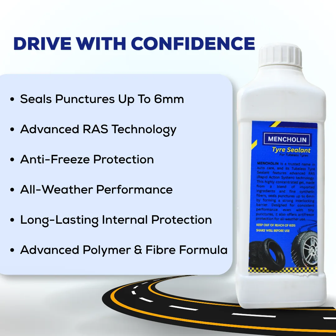 Polycheme Mencholin Tyre Sealant for All Wheelers | 900 ml - Image 5