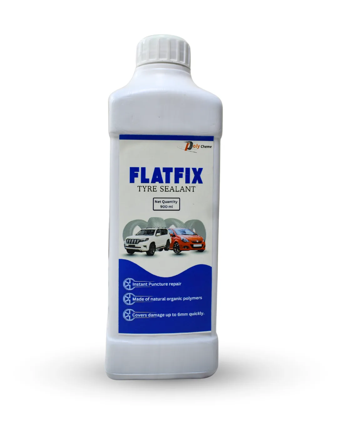 Polycheme FlatFix Tyre Sealant for Cars & SUVs | 900 ml