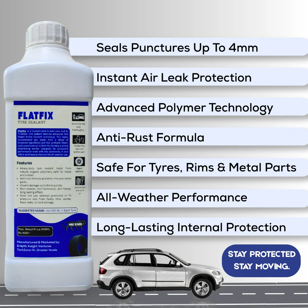 Polycheme FlatFix Tyre Sealant for Cars & SUVs | 900 ml - Image 4
