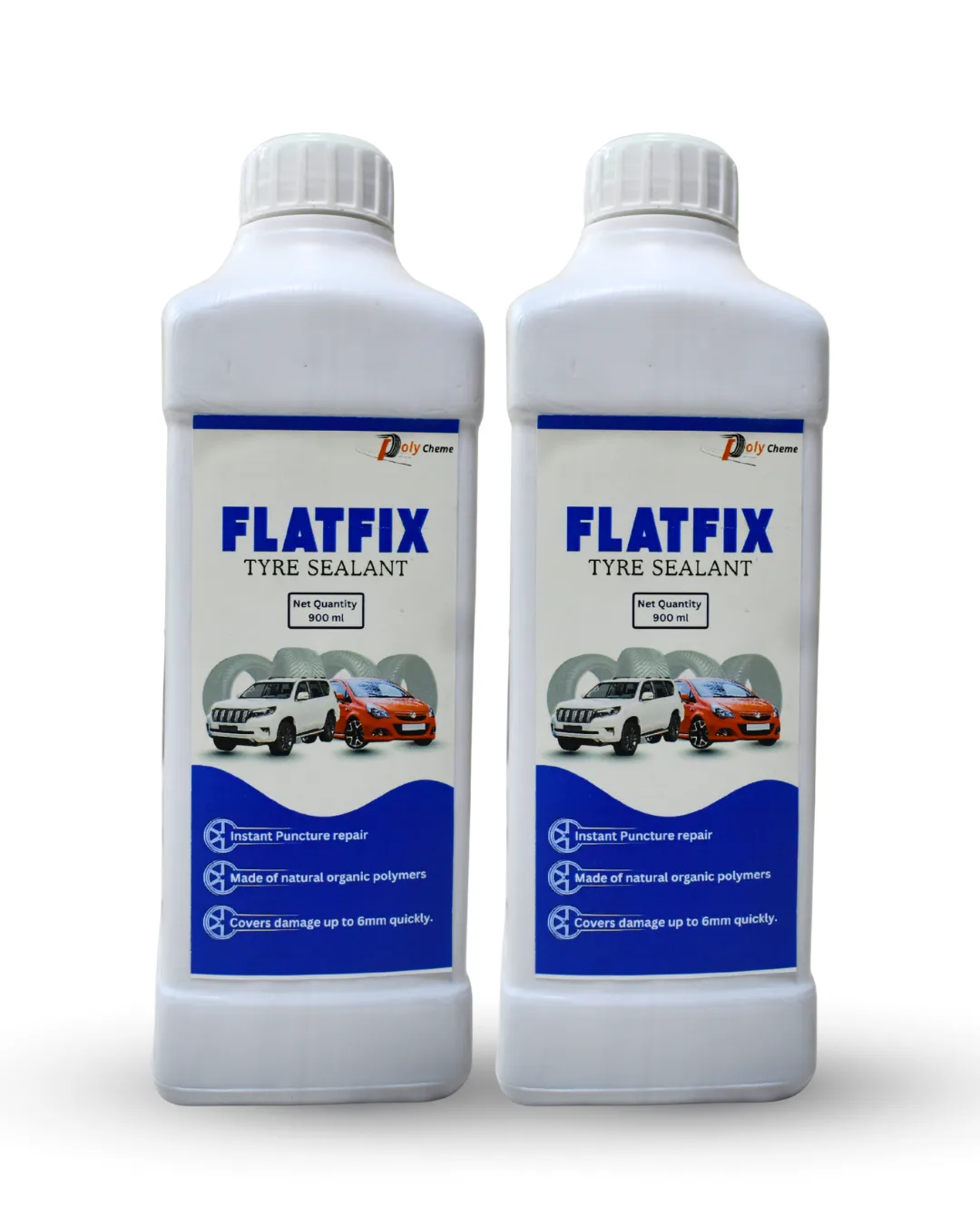Polycheme FlatFix Tyre Sealant for Cars & SUVs | 900 ml - Image 2