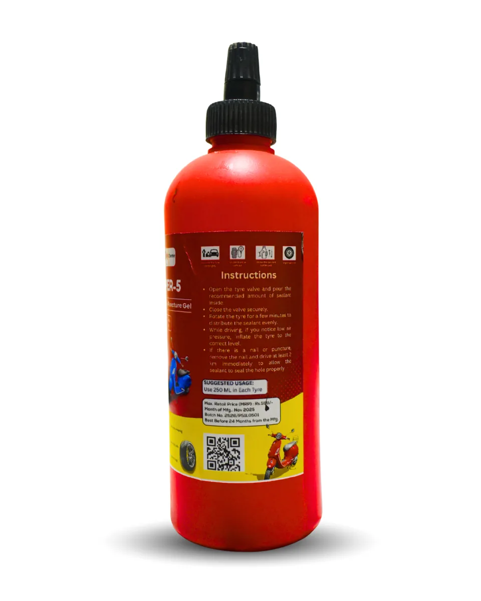 Polycheme Zapper-5 Tyre Sealant for Scooters | 500 ml – image 2